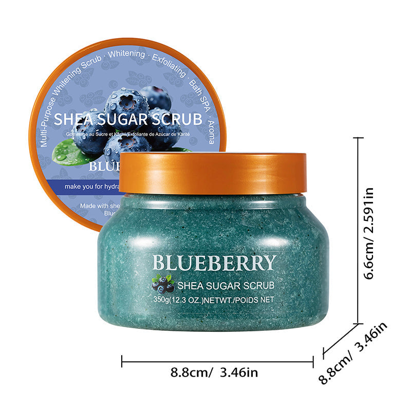Exfolierande ljusgivande kroppsskrubb