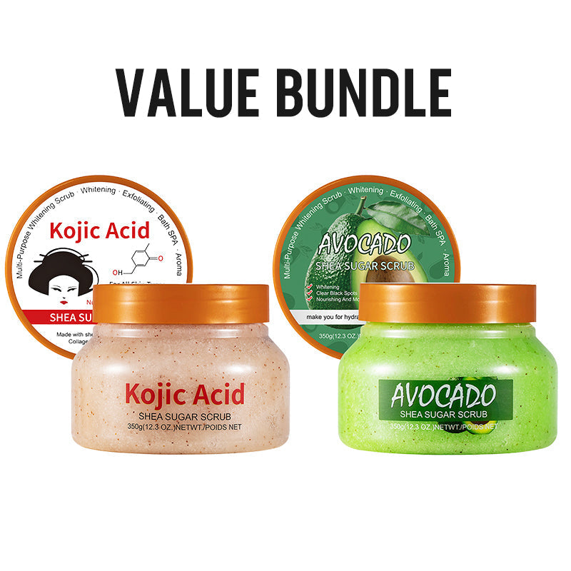 Exfolierande ljusgivande kroppsskrubb