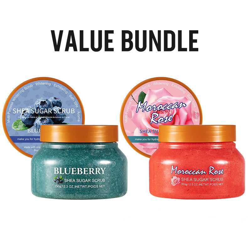 Exfolierande ljusgivande kroppsskrubb