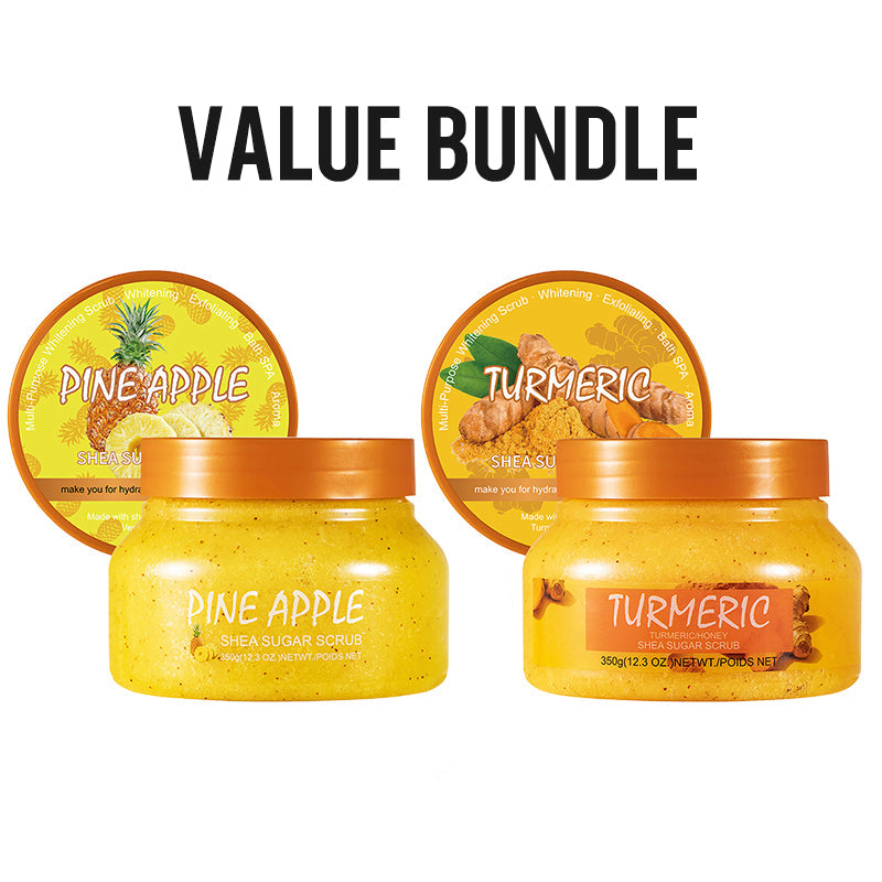 Exfolierande ljusgivande kroppsskrubb