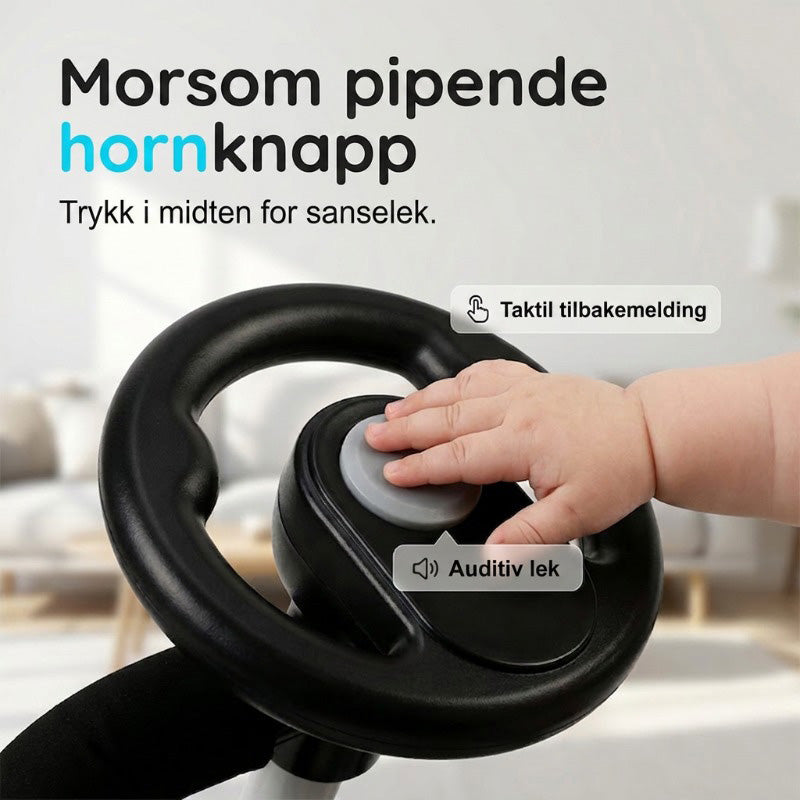 Leksaksratt för barnvagn med fästrem