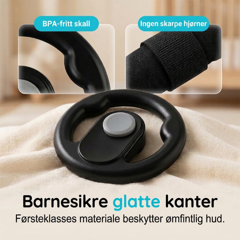 Leksaksratt för barnvagn med fästrem