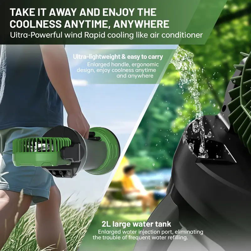Portable Rechargeable Misting Fan