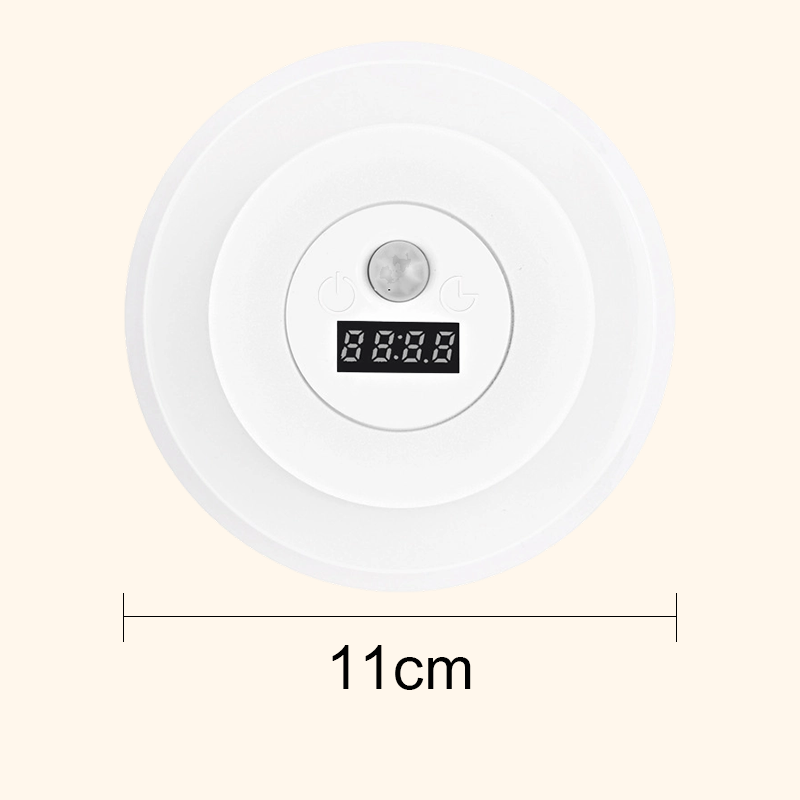 🌙 Din perfekta sängkamrat – Smart LED-nattlampa med klocka och rörelsesensor🏡