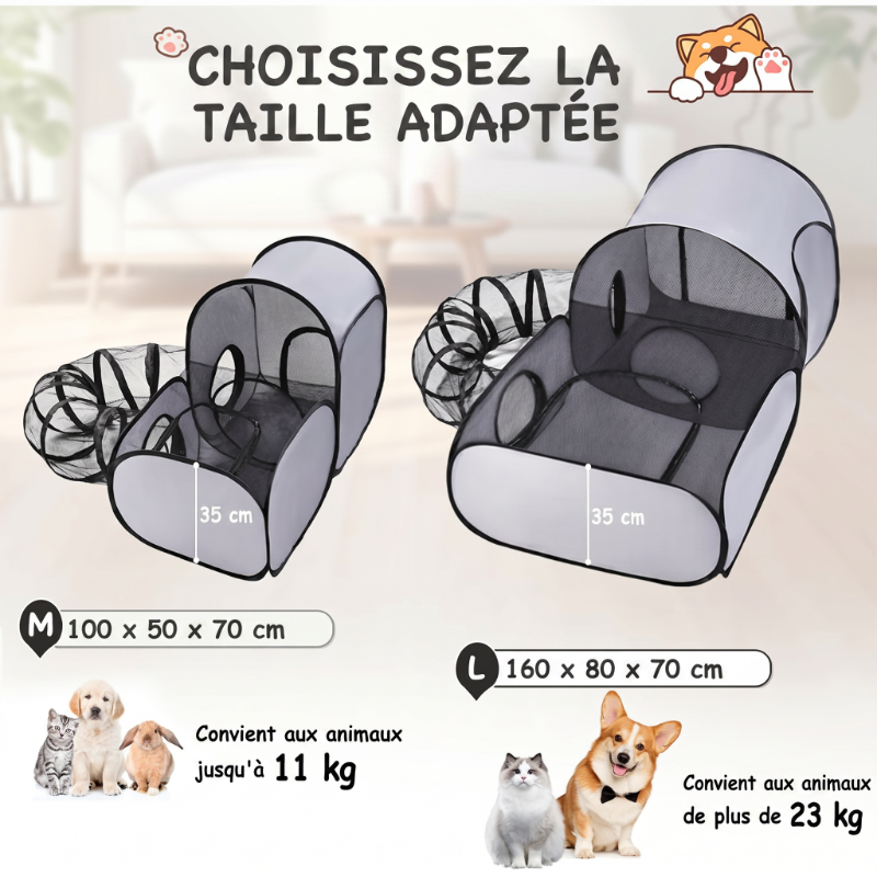 🔥50% RABATT på utvalda produkter🎉🐾🏠Stor kattunnel för lek och avkoppling