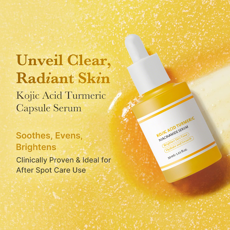 ✨ 50% RABATT NU! Kojic Acid Turmeric Brightening Serum – ljusnar, lugnar, jämnar ut hudtonen & stärker fuktbarriären 🌿💛