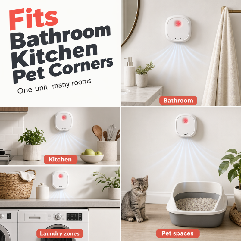 🏠 Älskar ditt husdjur men inte lukten? Tyst luktborttagare som håller hemmet fräscht varje dag 🐾