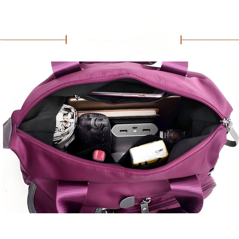 👜 50% RABATT NU! Stor vattentät tygväska för kvinnor – rymlig, tre bärsätt & smart fickorganisation – perfekt för jobb, resor & vardag 🧳✨