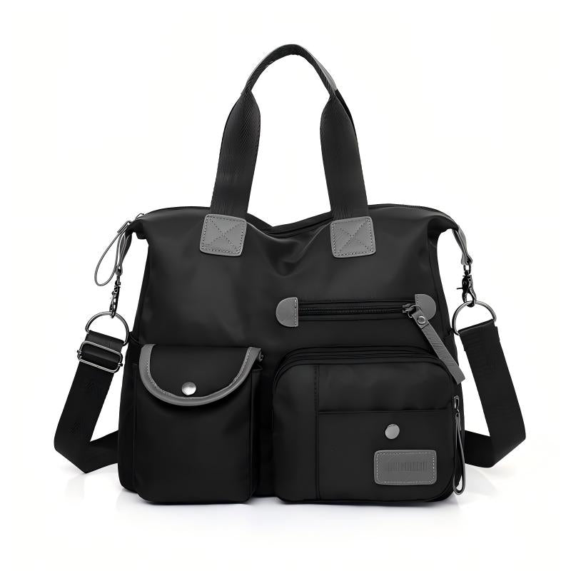 👜 50% RABATT NU! Stor vattentät tygväska för kvinnor – rymlig, tre bärsätt & smart fickorganisation – perfekt för jobb, resor & vardag 🧳✨