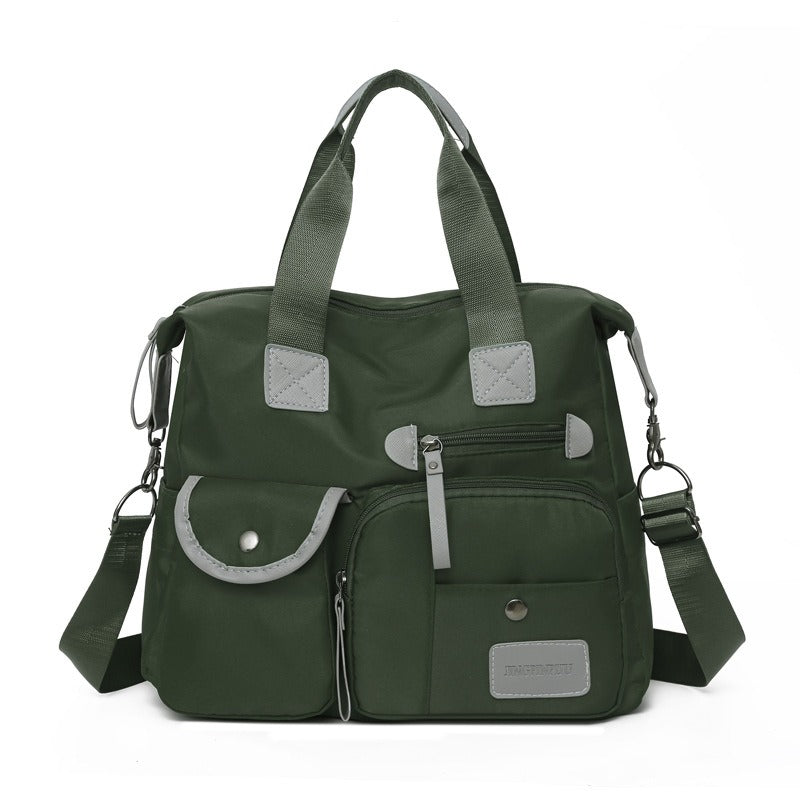 👜 50% RABATT NU! Stor vattentät tygväska för kvinnor – rymlig, tre bärsätt & smart fickorganisation – perfekt för jobb, resor & vardag 🧳✨