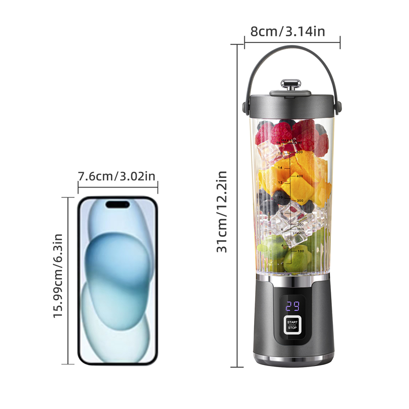 🥤⚡ NU: 50 % RABATT UNDER BEGRÄNSAD TID – Trådlös bärbar mixer med 10 blad – Krossar is & fryst frukt – Höghastighetsmotor – USB-uppladdningsbar – Enknappsanvändning – För smoothies & juice 🍓🧊✨