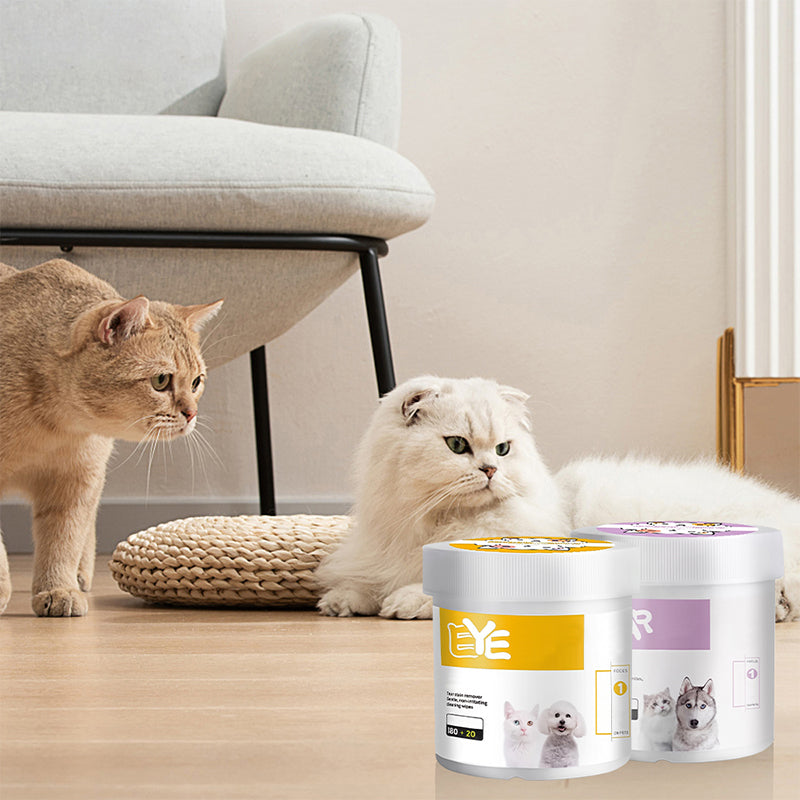 ✨ Överraskning – 50 % rabatt! 🐈🐕  Att hålla din fyrbenta vän ren är viktigt!  Naturliga växtbaserade rengöringsservetter för husdjurs ögon och öron