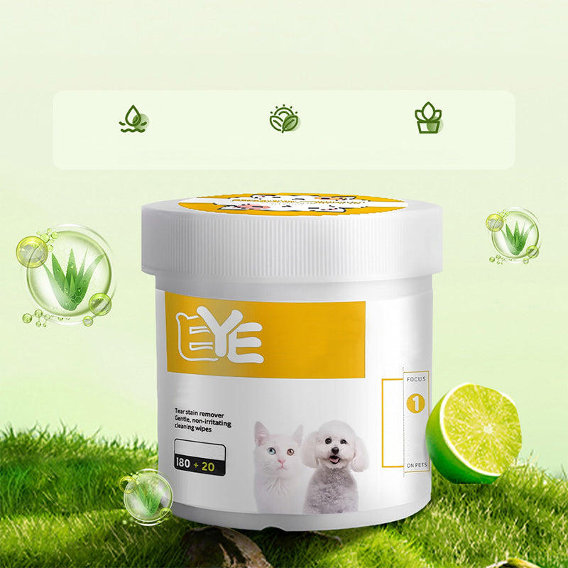 ✨ Överraskning – 50 % rabatt! 🐈🐕  Att hålla din fyrbenta vän ren är viktigt!  Naturliga växtbaserade rengöringsservetter för husdjurs ögon och öron