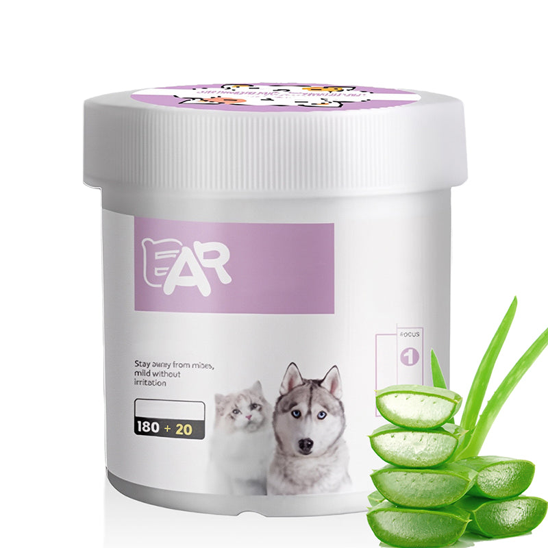 ✨ Överraskning – 50 % rabatt! 🐈🐕  Att hålla din fyrbenta vän ren är viktigt!  Naturliga växtbaserade rengöringsservetter för husdjurs ögon och öron