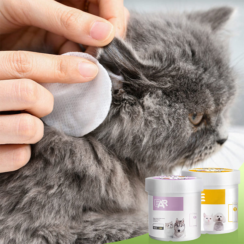 ✨ Överraskning – 50 % rabatt! 🐈🐕  Att hålla din fyrbenta vän ren är viktigt!  Naturliga växtbaserade rengöringsservetter för husdjurs ögon och öron