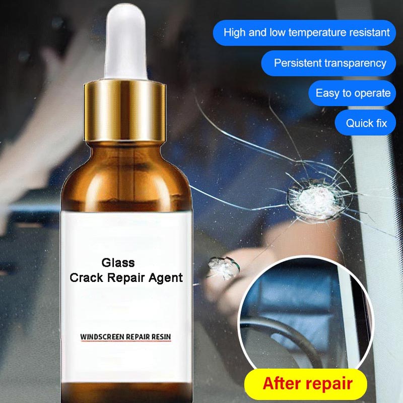 Reparationsmedel för glassprickor