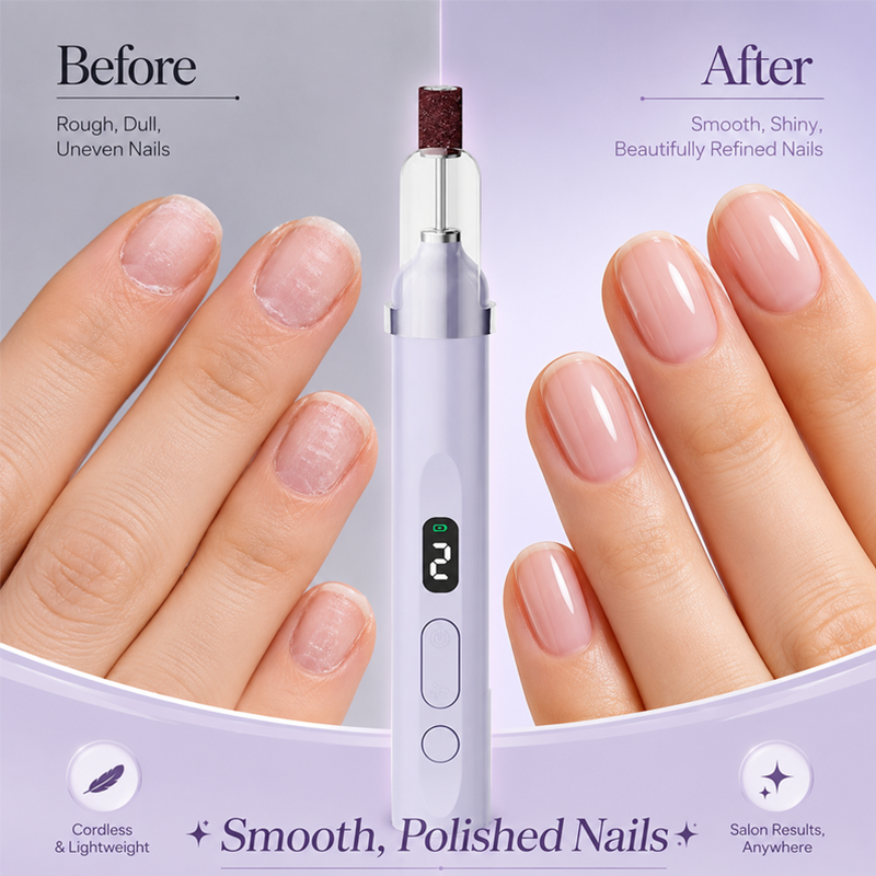 Bärbar multifunktionell elektrisk nagelfil