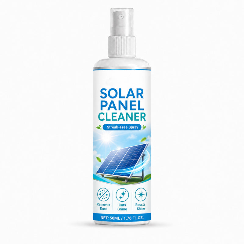 🛒 50% RABATT NU! ☀️ Avancerad rengöringsspray för solpaneler – Effektiv borttagning av smuts & bättre energiutbyte – Lättanvänd utomhusprodukt 💧