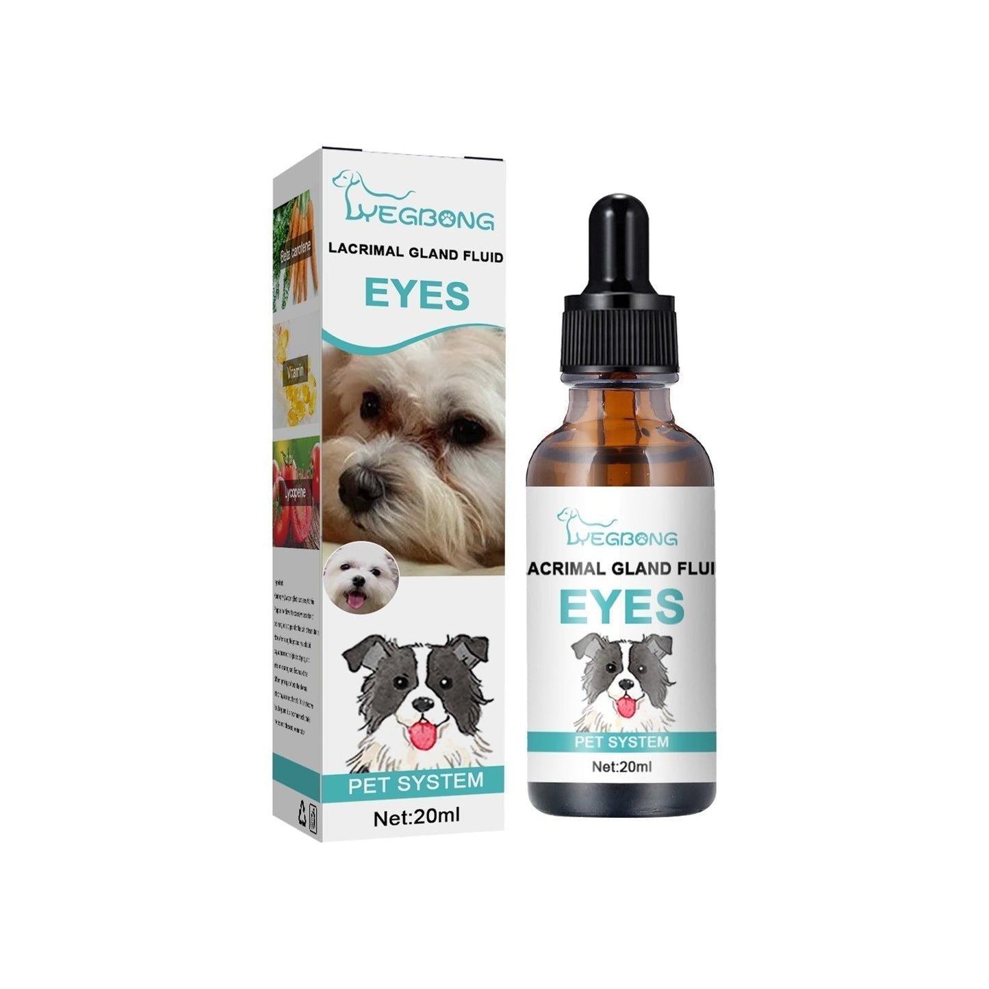 🐱🐶 Ögonrengöring och ögondroppar för husdjur – mild pH-balanserad formula för hundar och katter. Lindrar rodnad och avlägsnar tårfläckar och daglig smuts. Utan peroxid! 🌿💧