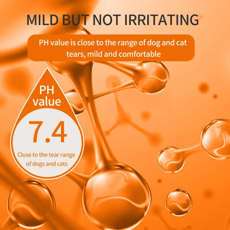 🐱🐶 Ögonrengöring och ögondroppar för husdjur – mild pH-balanserad formula för hundar och katter. Lindrar rodnad och avlägsnar tårfläckar och daglig smuts. Utan peroxid! 🌿💧
