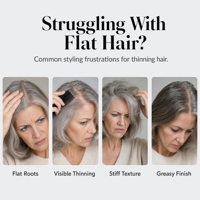 🔥🎁Nyhet 50 % RABATT🔥 Fluffy Hair Shaping Spray – volymgivande spray med långvarig effekt och persikodoft