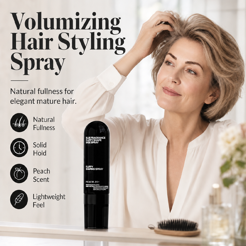 🔥🎁Nyhet 50 % RABATT🔥 Fluffy Hair Shaping Spray – volymgivande spray med långvarig effekt och persikodoft