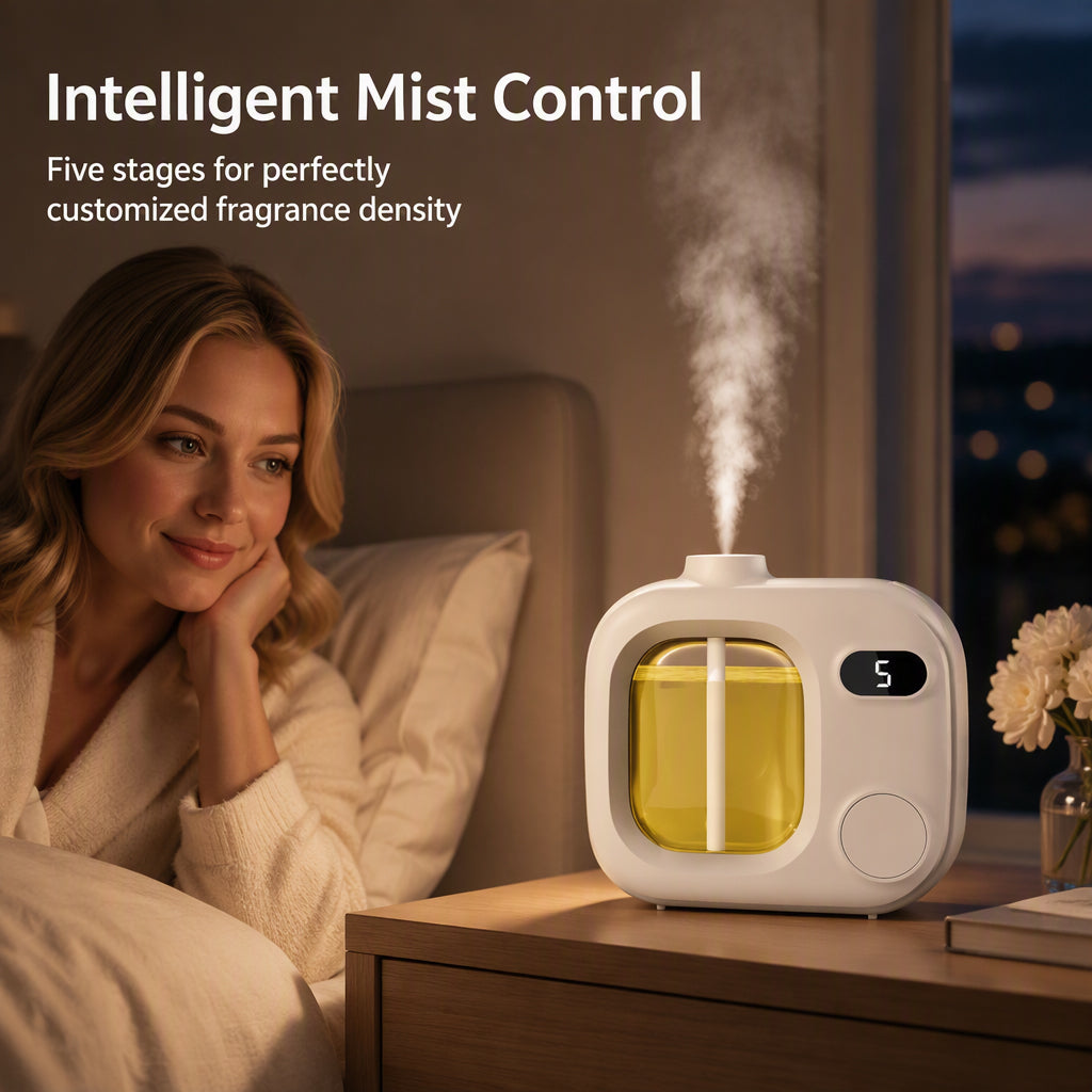 Smart LED-aromdiffuser med justerbar dimkontroll