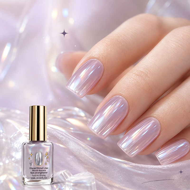 📢📢49% RABATT!! ⏰Lilac Glossy Mirror Nail Stärkare