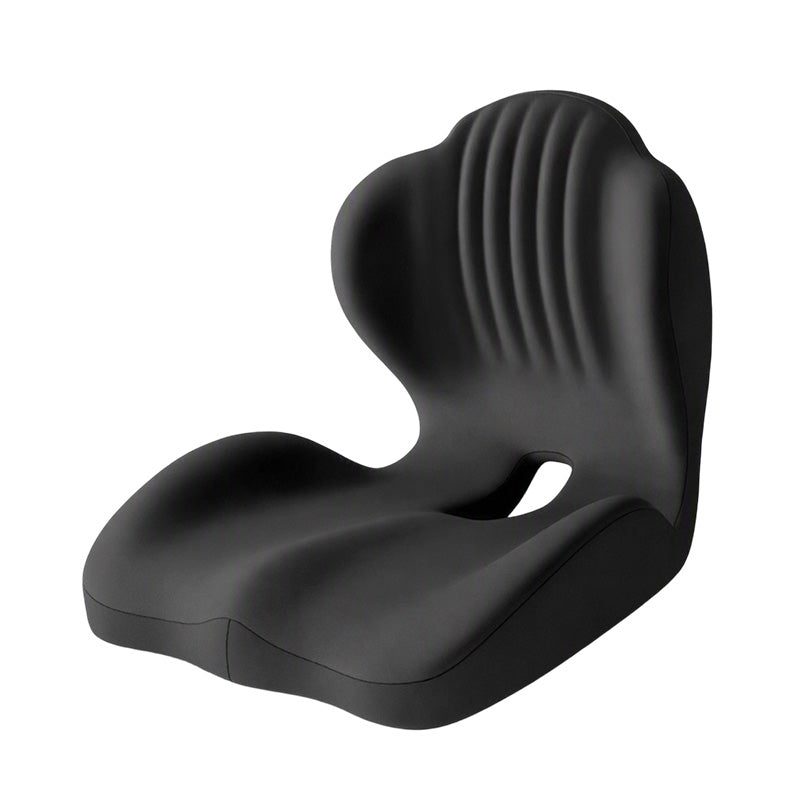 🪑 56% RABATT NU! ✨ Ergonomisk sittdyna i memoryskum med ryggstöd – bekväm och stödjande för hemmet, kontoret och bilen 💺🛡️