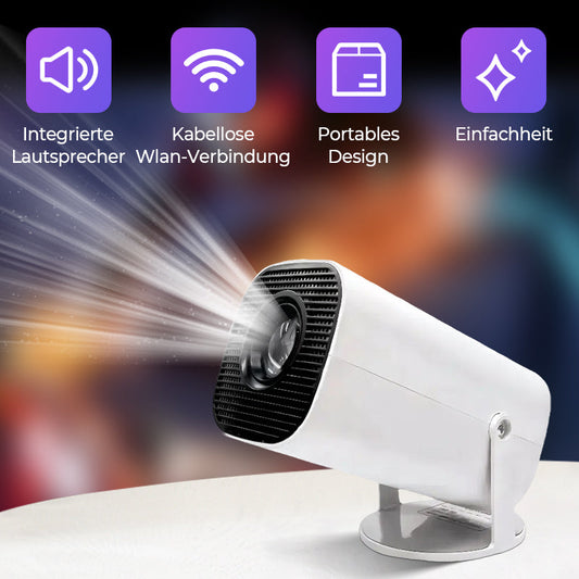 🎬 Äkta 1080P WiFi-projektor för filmkvällar hemma