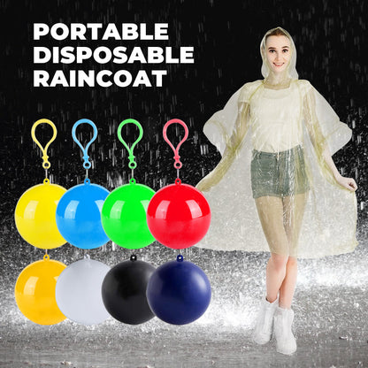 🌧️ Fickformat engångsregnrock för oväntade regnskurar