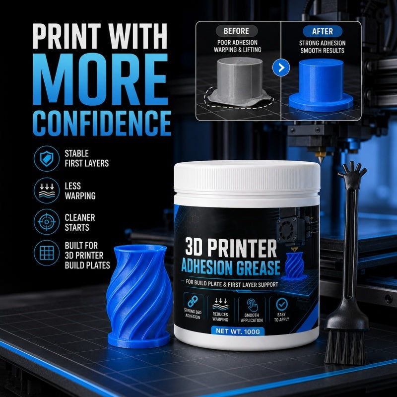 Anti-vridningsfett för 3D-skrivare