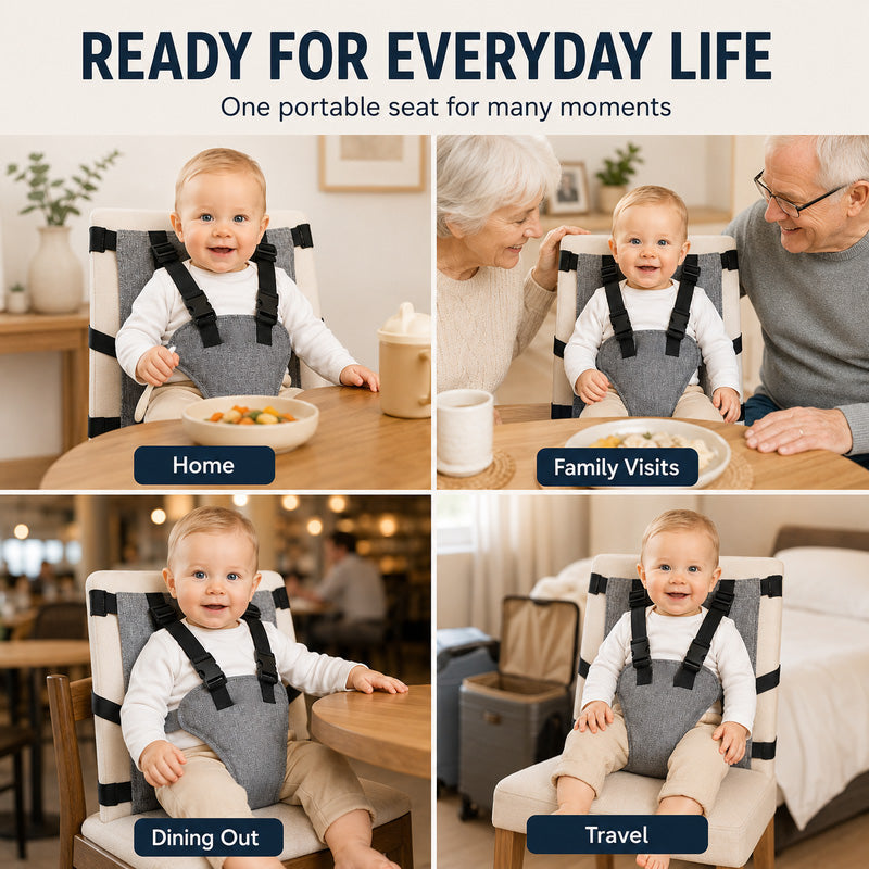 👶Bärbar säkerhetssele för barnstol