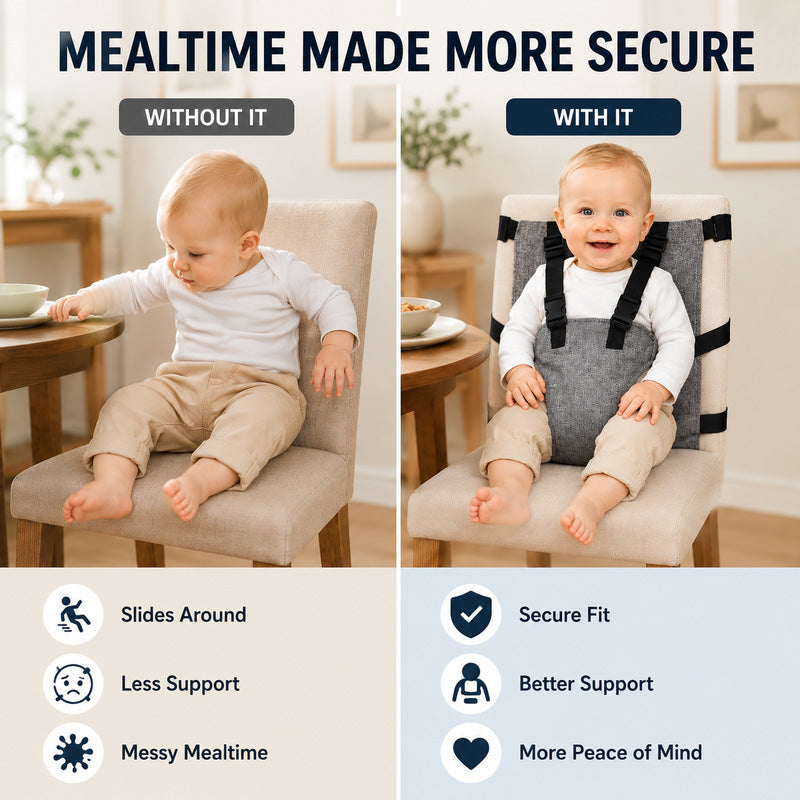 👶Bärbar säkerhetssele för barnstol