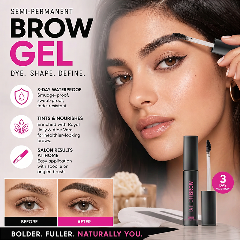 🎁 Specialerbjudande: Köp 1, få 1 gratis!💄 Långvarig vattenfast ögonbrynsgel