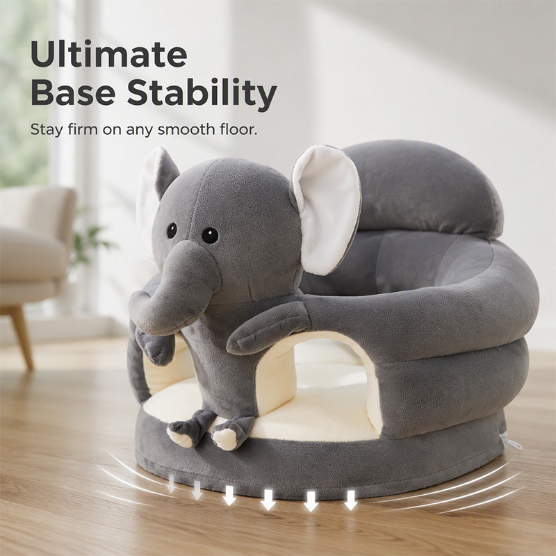 ✨50% RABATT NU! !✨🧸 Plysch Babystödsits – Ergonomisk, Stabil & Mjuk – Perfekt för Sittträning & Lek 🛋️