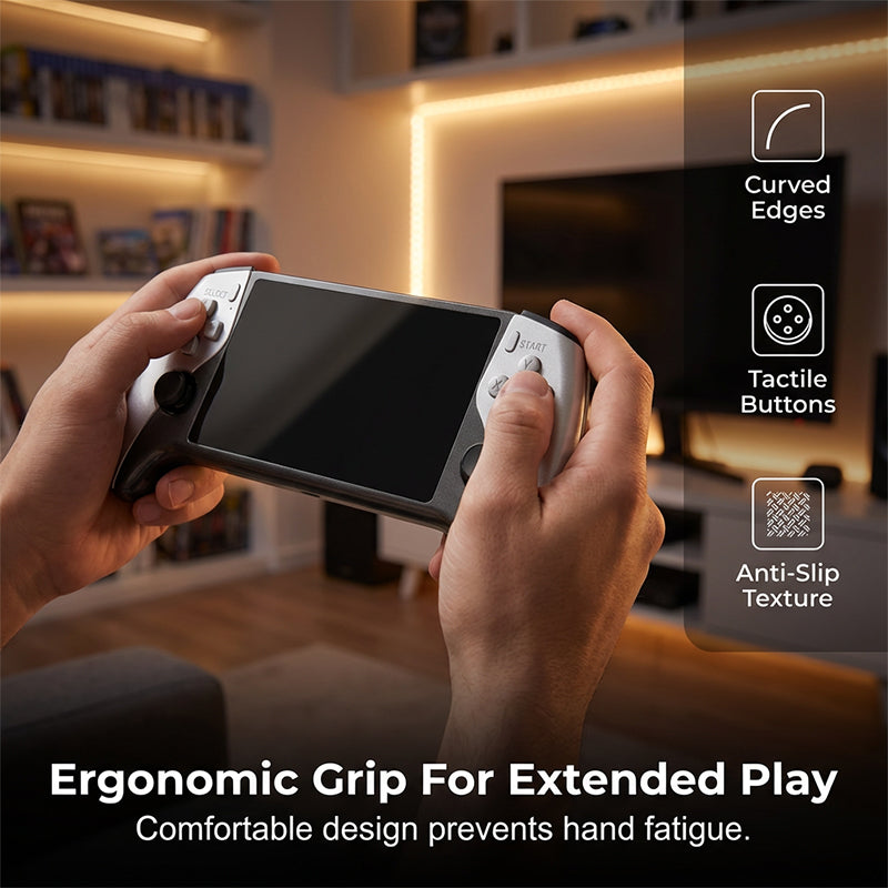 🎮Sista dagen – 50 % rabatt🕹️Handhållen spelkonsol – kampläge för 2 spelare, ergonomiskt grepp. 5″ HD-skärm, lång batteritid. Retrospel överallt! ✨🔋