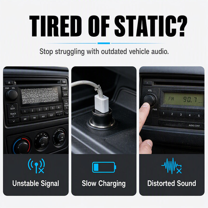 ⏳Begränsad tid: 50% rabatt⏰Bluetooth-bilradio🚗🎵