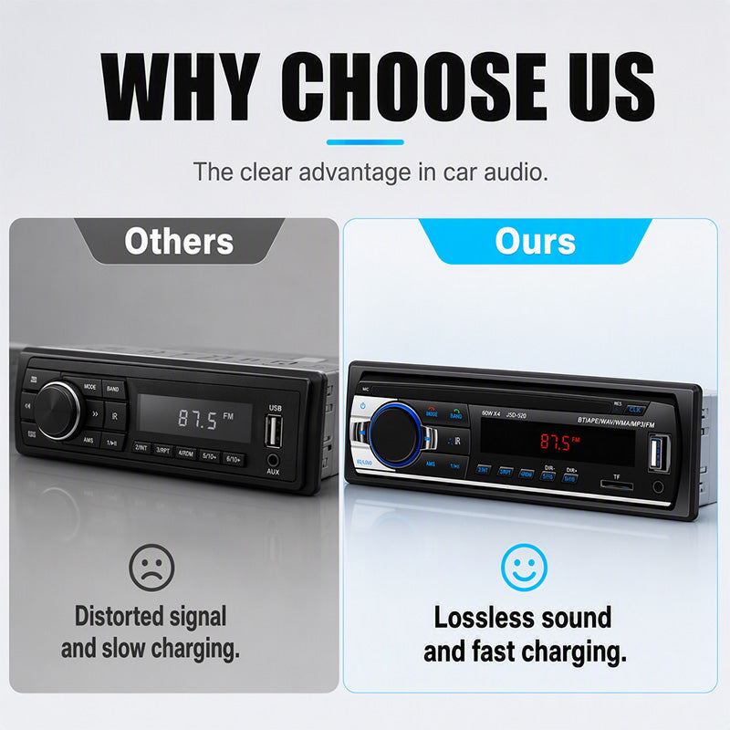 ⏳Begränsad tid: 50% rabatt⏰Bluetooth-bilradio🚗🎵