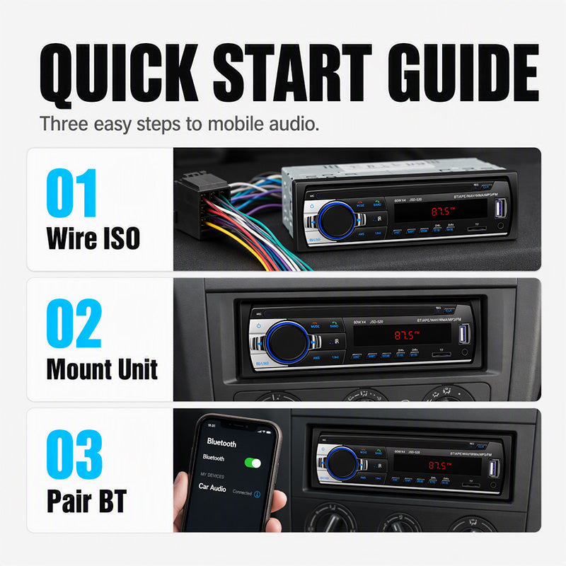 ⏳Begränsad tid: 50% rabatt⏰Bluetooth-bilradio🚗🎵
