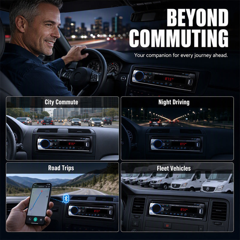 ⏳Begränsad tid: 50% rabatt⏰Bluetooth-bilradio🚗🎵