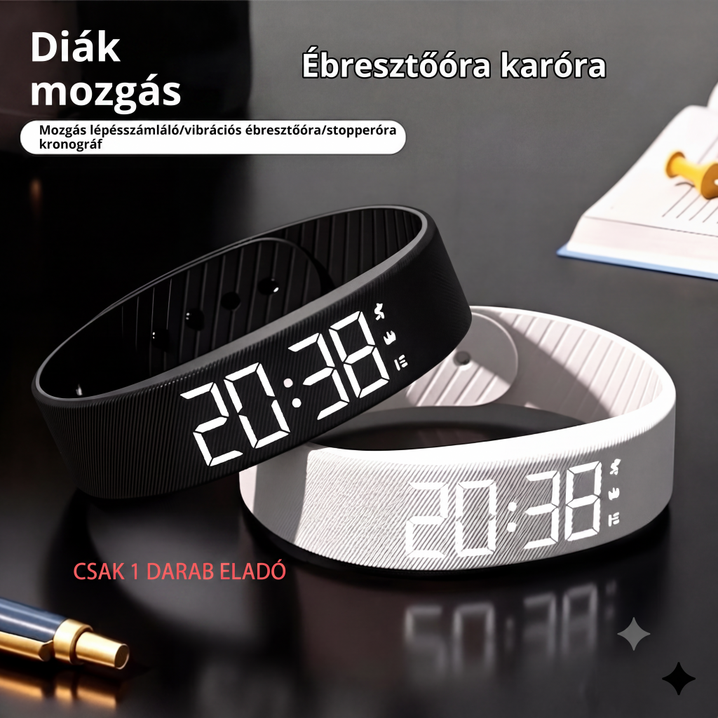 ⌚ SmartSense-aktivitetsmätare – mäter kroppstemperaturen. Vattentålig ner till 50 meters djup – perfekt för träning och vardag! 💪🔥