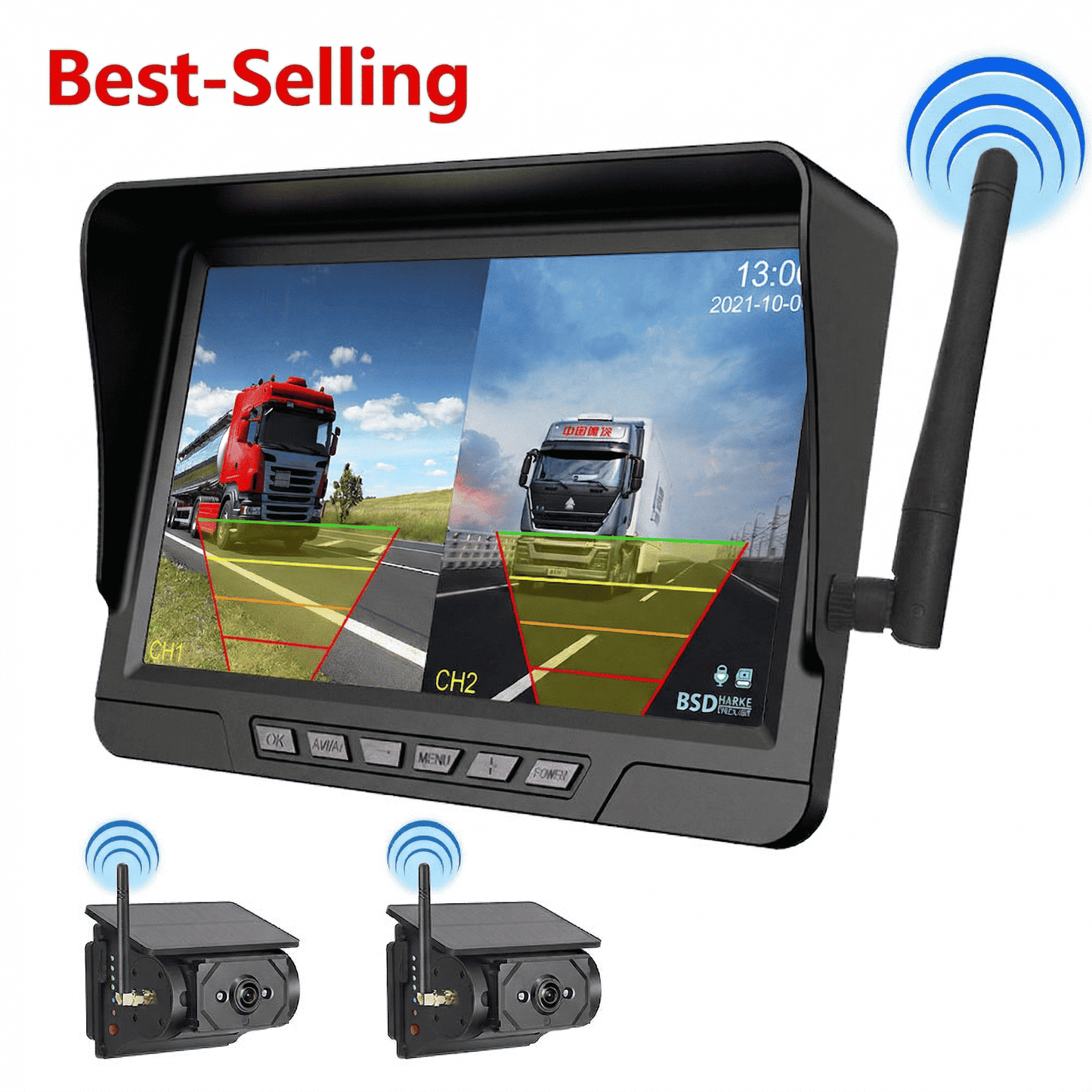 🔥🎁NYHET 50% RABATT🔥Trådlöst backkamerasystem i 1080p HD