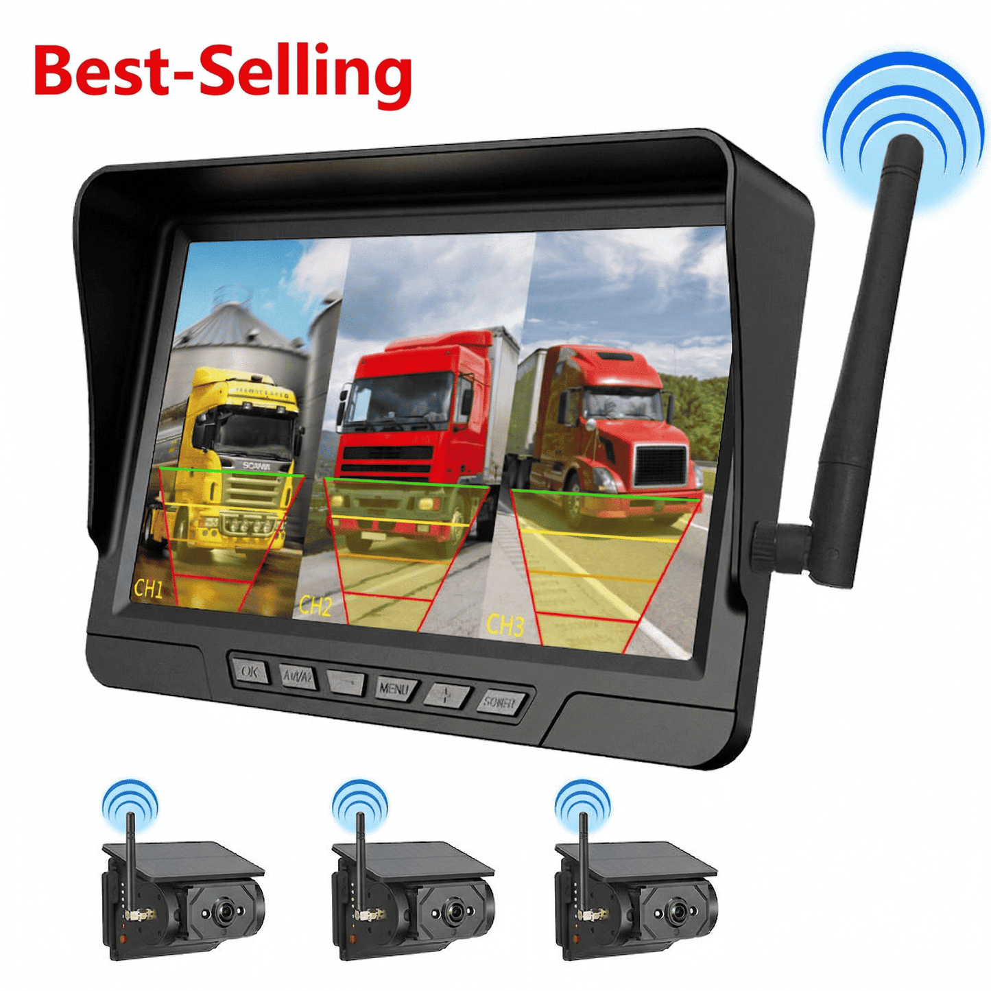 🔥🎁NYHET 50% RABATT🔥Trådlöst backkamerasystem i 1080p HD