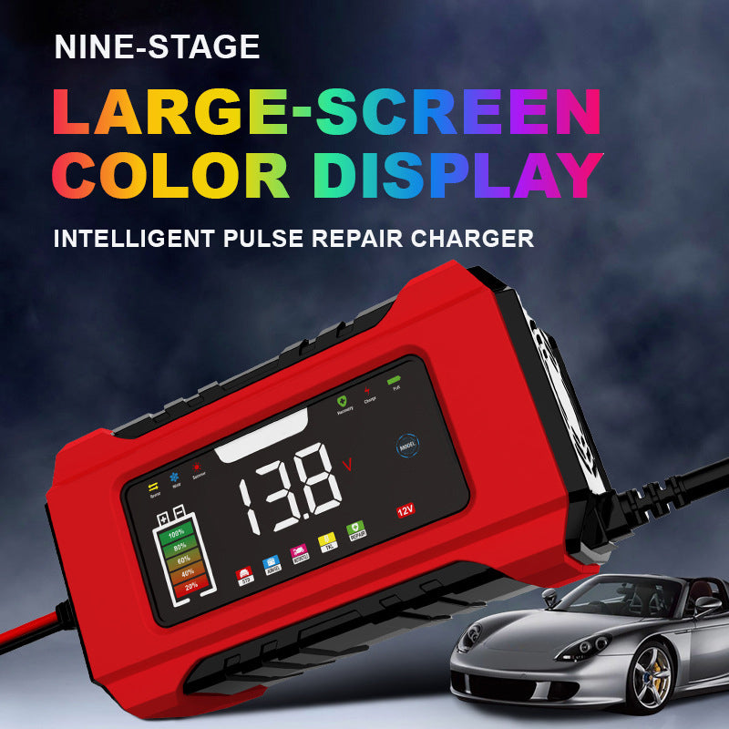 📢📢50% RABATT NU!! ⏰12V 6A Smart Billaddare med LCD-display