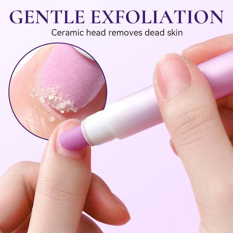 ✨ 3-i-1 keramisk nagelbandspenna – exfolierar, vårdar & återfuktar
