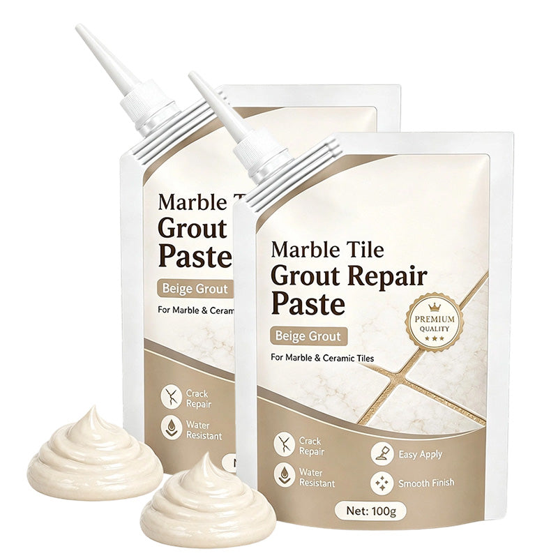 Beige fogreparationspasta för marmorplattor