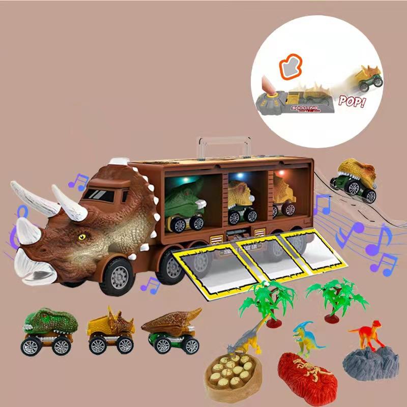 Interaktiv dinosaurietransportlastbil – detalj