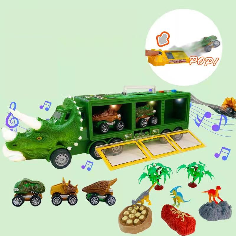 Interaktiv dinosaurietransportlastbil – detalj