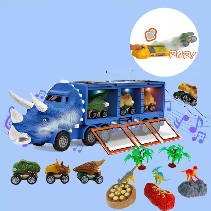 Interaktiv dinosaurietransportlastbil – detalj